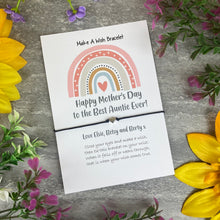 Load image into Gallery viewer, Happy Mother's Day To The Best Auntie Ever Wish Bracelet