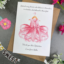Load image into Gallery viewer, Dance Teacher Thank You Card-3-The Persnickety Co