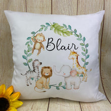 Load image into Gallery viewer, Personalised Jungle Cushion
