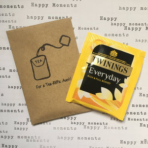For A Tea-Riffic Aunt Mini Kraft Envelope with Tea Bag-3-The Persnickety Co