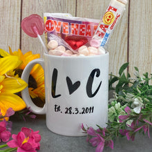 Load image into Gallery viewer, Personalised Couples Initial Mug-The Persnickety Co
