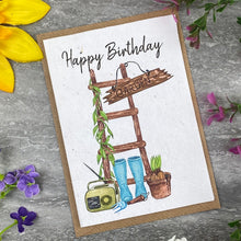 Load image into Gallery viewer, Happy Birthday Garden Plantable Seed Card