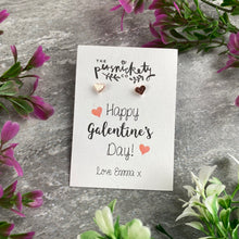 Load image into Gallery viewer, Happy Galentine's Day Heart Earrings-3-The Persnickety Co