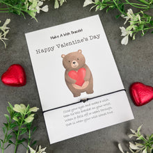 Load image into Gallery viewer, Happy Valentine's Day Make A Wish Bracelet