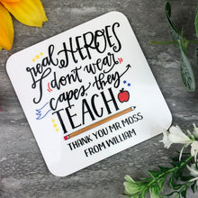 Load image into Gallery viewer, Personalised Teacher Coaster