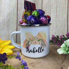Load image into Gallery viewer, Easter Rainbow Personalised Enamel Mug