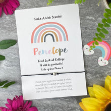 Load image into Gallery viewer, Good Luck At College/Sixth Form Wish Bracelet-10-The Persnickety Co
