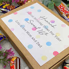 Load image into Gallery viewer, Sweet 16th - Personalised Chocolate Box-4-The Persnickety Co