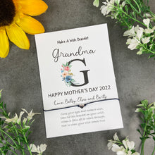 Load image into Gallery viewer, Happy Mother's Day Grandma - Personalised Wish Bracelet For Grandma