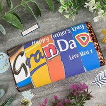 Load image into Gallery viewer, Happy Father's Day Grandad Personalised Chocolate Bar