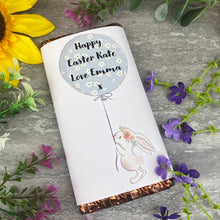 Load image into Gallery viewer, Cute Easter Bunny Personalised Chocolate Bar