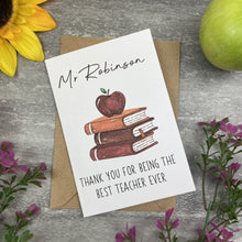 Load image into Gallery viewer, Personalised 'Thank You For Being The Best Teacher Ever'