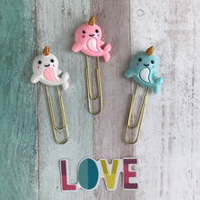 Load image into Gallery viewer, Narwhal Paper Clip-7-The Persnickety Co