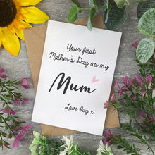 Load image into Gallery viewer, First Mother's Day Personalised Card