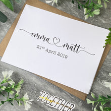 Load image into Gallery viewer, Couples Personalised Wedding Card-7-The Persnickety Co