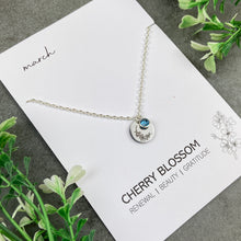 Load image into Gallery viewer, Birth Flower and Birthstone Necklace