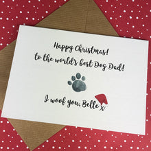 Load image into Gallery viewer, Happy Christmas To The Worlds Best Dog Dad Card-2-The Persnickety Co