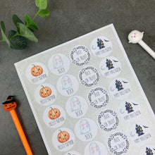 Load image into Gallery viewer, 24 Halloween Stickers