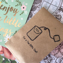 Load image into Gallery viewer, For A Tea-Riffic Dad Mini Kraft Envelope with Tea Bag-2-The Persnickety Co