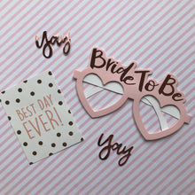 Load image into Gallery viewer, Bride To Be Heart Shaped Glasses-3-The Persnickety Co