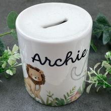Load image into Gallery viewer, Personalised Money Box - Jungle