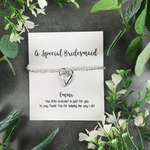 Load image into Gallery viewer, For A Special Bridesmaid Beaded Charm Bracelet-6-The Persnickety Co