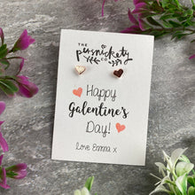 Load image into Gallery viewer, Happy Galentine's Day Heart Earrings-6-The Persnickety Co