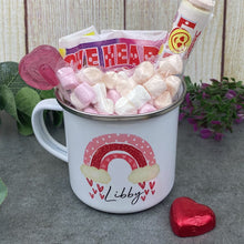Load image into Gallery viewer, Personalised Rainbow Enamel Mug