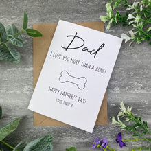 Load image into Gallery viewer, Dog Dad Bone Card
