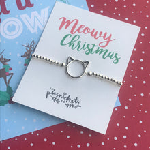 Load image into Gallery viewer, Meowy Christmas Beaded Bracelet-9-The Persnickety Co