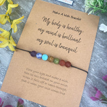 Load image into Gallery viewer, Chakra Wish Bracelet