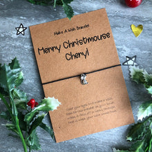 Load image into Gallery viewer, Merry Christmouse Wish Bracelet-2-The Persnickety Co