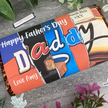 Load image into Gallery viewer, Happy Father's Day Daddy Personalised Chocolate Bar