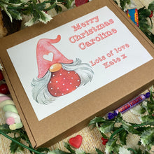 Load image into Gallery viewer, Personalised Christmas Gnome Sweet Box-The Persnickety Co