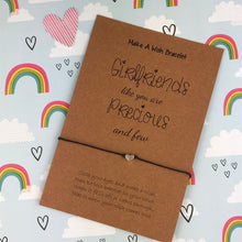 Load image into Gallery viewer, Girlfriends Like You Are Precious And Few Wish Bracelet-The Persnickety Co