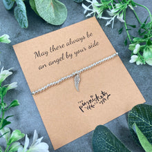 Load image into Gallery viewer, May There Always Be An Angel By Your Side Beaded Bracelet