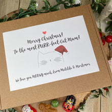 Load image into Gallery viewer, Personalised Happy Christmas Cat Mum/Dad - Sweet Box-3-The Persnickety Co