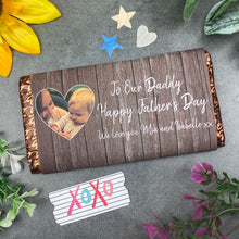Load image into Gallery viewer, Happy Father's Day Personalised Photo Chocolate Bar