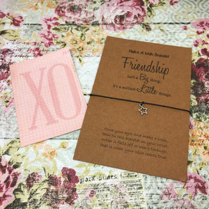 Friendship Isn't A Big Thing, It's A Million Little Things Wish Bracelet-2-The Persnickety Co