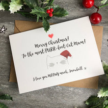 Load image into Gallery viewer, Merry Christmas To The Most PURR-fect Cat Mum/Dad Card-3-The Persnickety Co