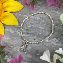 Load image into Gallery viewer, A little Gift From The Easter Bunny Floral Beaded Bracelet