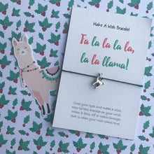 Load image into Gallery viewer, Fa la la la la la llama Wish Bracelet-The Persnickety Co