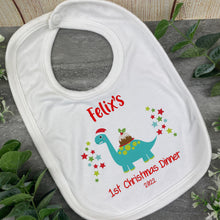 Load image into Gallery viewer, Dinosaur Christmas Bib and Vest