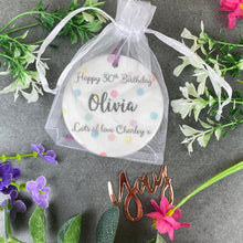 Load image into Gallery viewer, Personalised 30th Birthday Hanging Decoration-6-The Persnickety Co