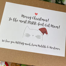 Load image into Gallery viewer, Personalised Happy Christmas Cat Mum/Dad - Sweet Box-2-The Persnickety Co
