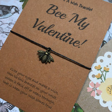 Load image into Gallery viewer, Bee My Valentine Wish Bracelet-2-The Persnickety Co