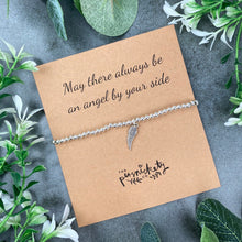 Load image into Gallery viewer, May There Always Be An Angel By Your Side Beaded Bracelet