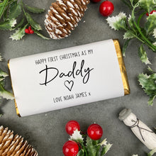 Load image into Gallery viewer, First Christmas As My Daddy - Personalised Chocolate Bar