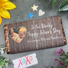 Load image into Gallery viewer, Happy Father's Day Personalised Photo Chocolate Bar