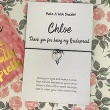 Load image into Gallery viewer, Bridesmaid Thank You Wish Bracelet-4-The Persnickety Co